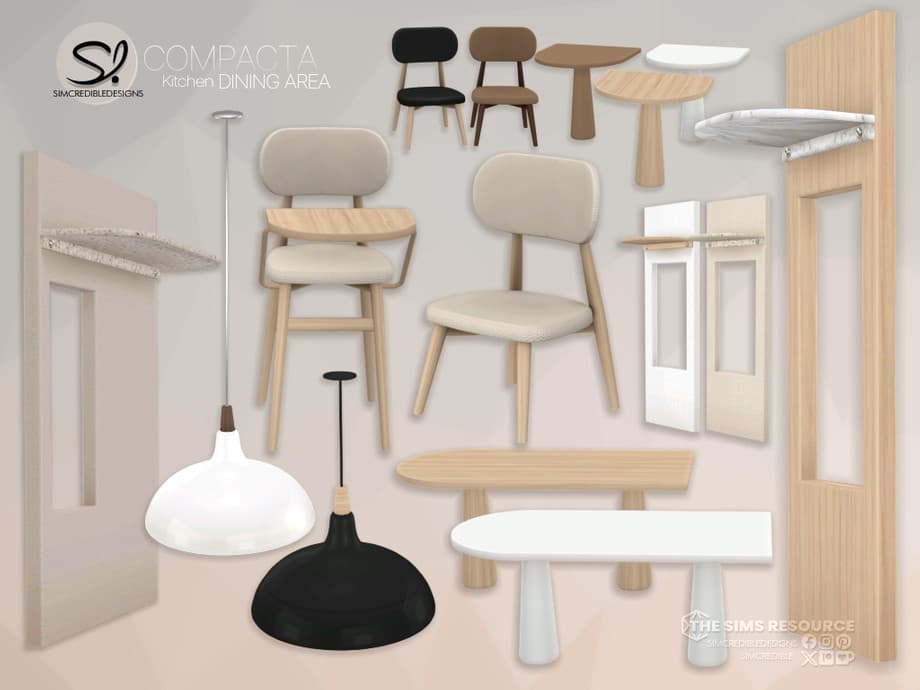 Галерея мода Набор для столовой Compacta Dining Area #2